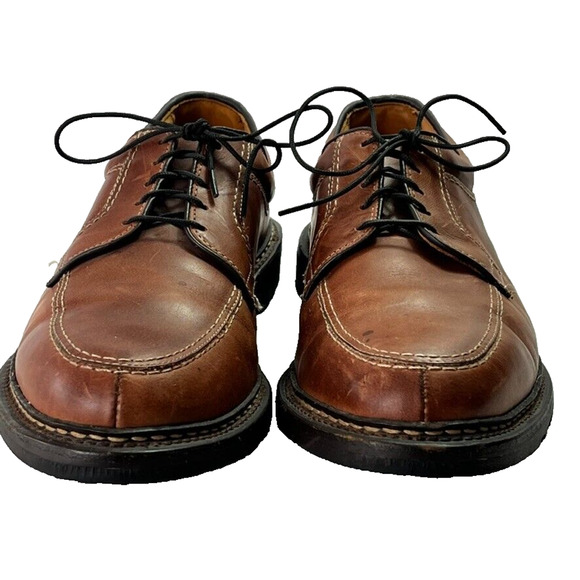 Allen Edmonds Oxford Men's Wilbert Size 11.5 C Split Toe Comfort Shoe Brown USA - Picture 1 of 12